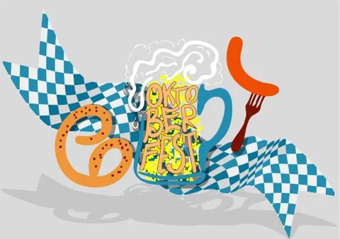 Oktoberfest background Stock Illustration