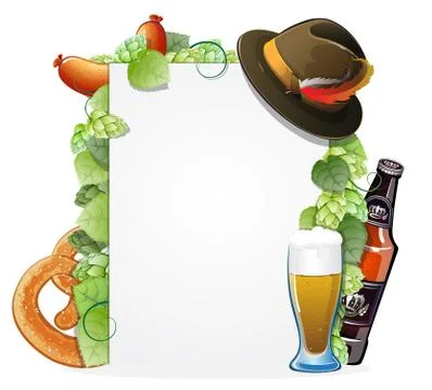 Oktoberfest background Stock Illustration