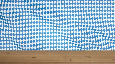 OKTOBERFEST Blue Geometric Pattern. Germany's Oktoberfest world's biggest Beer Stock Footage 93882642