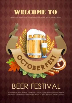 Oktoberfest flyer Stock Illustration