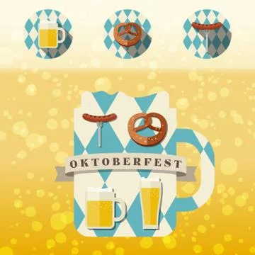 Oktoberfest icon Stock Illustration