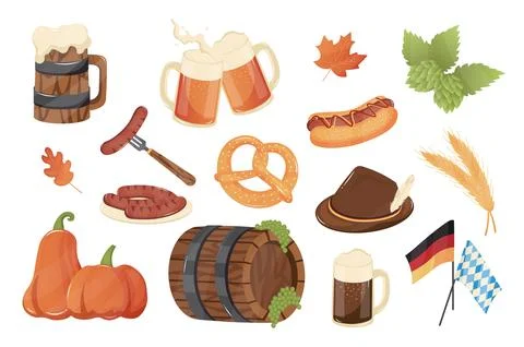 Oktoberfest Items Illustrazione stock