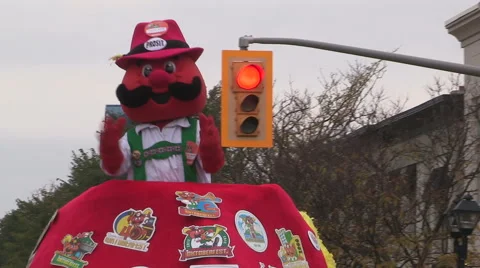Oktoberfest parade in Kitchener Waterloo Canada Stock Footage 42684636