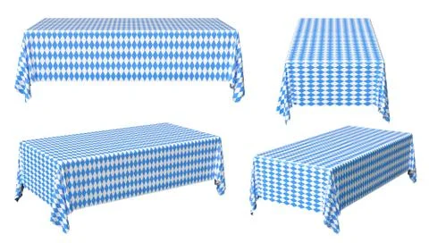 Oktoberfest rectangular tablecloth set Stock Illustration