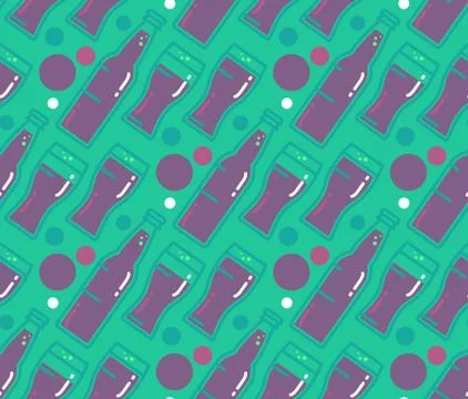 Oktoberfest Seamless Pattern 库存插图