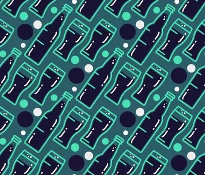 Oktoberfest Seamless Pattern Stock Illustration