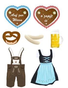 Oktoberfest Set Stock Illustration