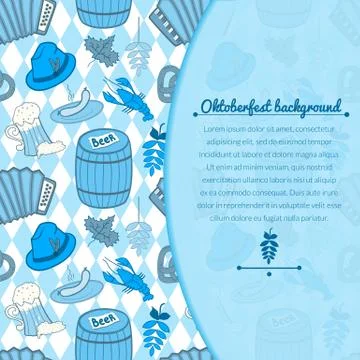 Oktoberfest vector background Stock Illustration