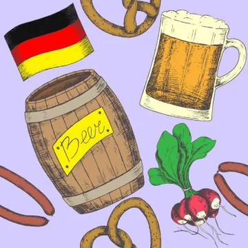 Oktoberfest vector illustration Stock Illustration