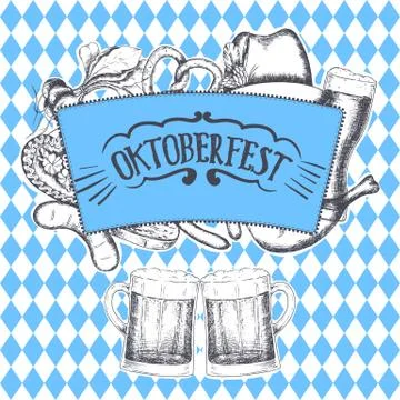 Oktoberfest vector illustration Stock Illustration