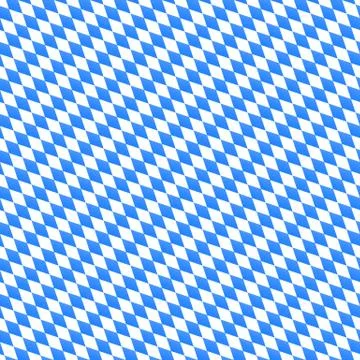 Oktoberfest vector seamless pattern with diagonal diamond shapes. Blue and white Stock Illustration
