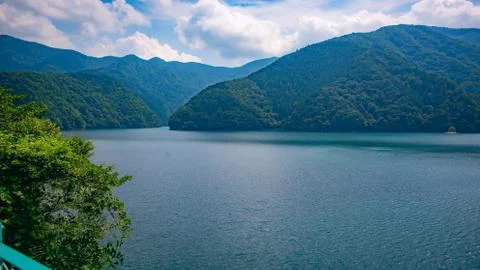 Okutama Lake Roadside (summer)_18 Stock Photos