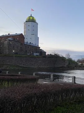 Olaf's Castle in Vyborg Stock Photos