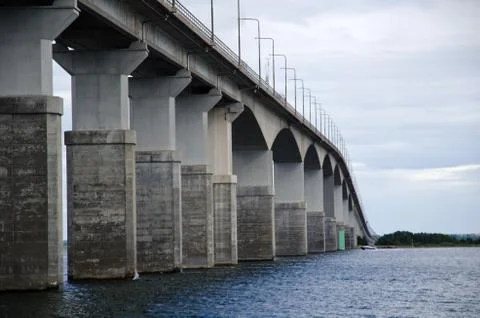 Oland bridge, close up image Stock Photos