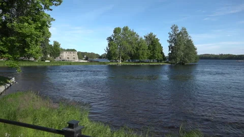 Olavinlinna Savonlinna 스톡 동영상 136350928