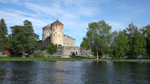 Olavinlinna, Savonlinna 스톡 동영상 136649084
