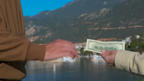 Old 100 banknote Stock Footage 306694865