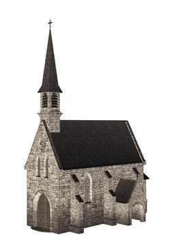 Old 3d church Stock Illustration