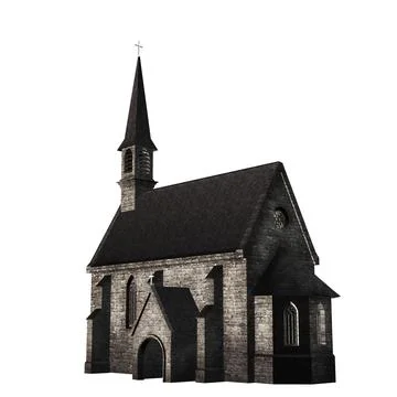 Old 3d church Stock Illustration