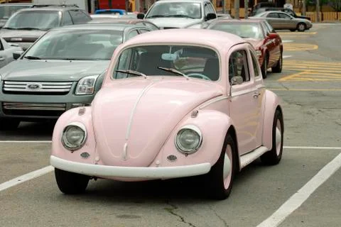 Old 59 VW beetle Stock Photos