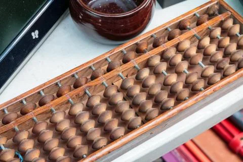 Old abacus Stock Photos