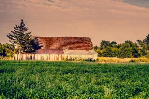 Old abandoned barn Stock Photos