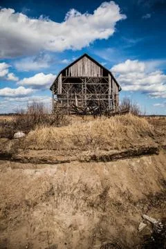 Old abandoned barn Foto stock