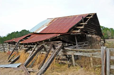 Old Abandoned Barn Stock Photos