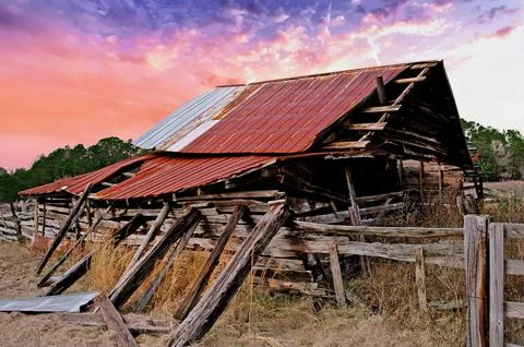 Old Abandoned Barn Stock Photos