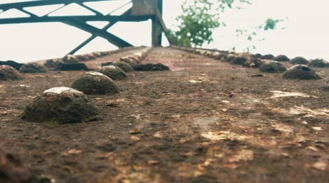 Old abandoned bridge. Sochi. Stock Footage 51323596