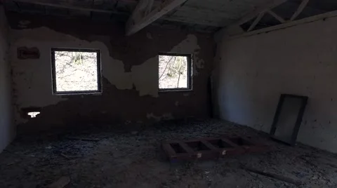 Old Abandoned Building In The Forest Stock Footage 61785235