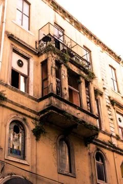 Old abandoned building in Istanbul Stock Photos