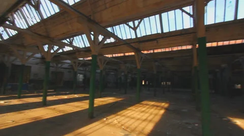 Old abandoned factory Stock Footage 41237864