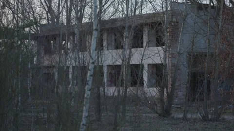 Old abandoned factory, full of garbage Stock Footage 269660781