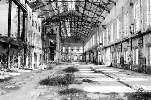 Old abandoned factory Stock Photos