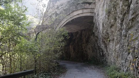 An old abandoned highway in the mountains. Stock Footage 221299017