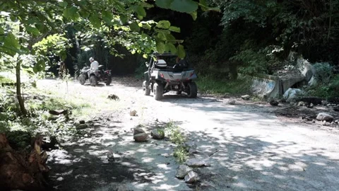 An old abandoned highway in the mountains.  Rocks, mountain gorge. Stock Footage 221298093