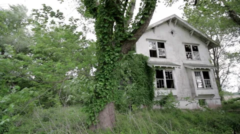 Old Abandoned House Stock Footage 29502880