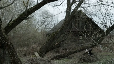 Old abandoned house Stock Footage 74312390