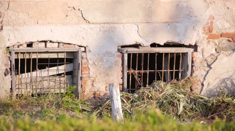 Old abandoned house, windows Stock-Footage 52607470