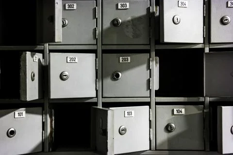 Old Abandoned Mailbox Stock Photos