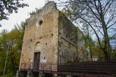 Old abandoned medieval monastery Stock Photos