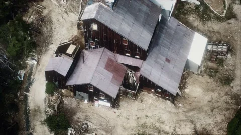 Old abandoned mine in forest Stock Footage 141073731