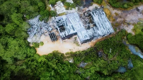 Old abandoned mine in forest 스톡 동영상 150431789