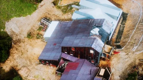 Old abandoned mine in forest 스톡 동영상 150431844