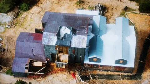 Old abandoned mine in forest Vídeo Stock 158375856