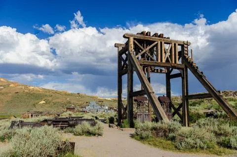 Old, abandoned Mining Equipment Stock Photos
