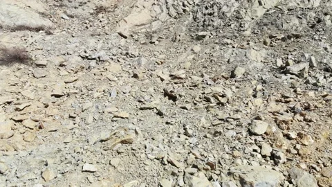 Old abandoned opencast quarry, 4K aerial footage Stock Footage 134706732