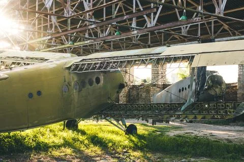 An old abandoned plane Foto stock