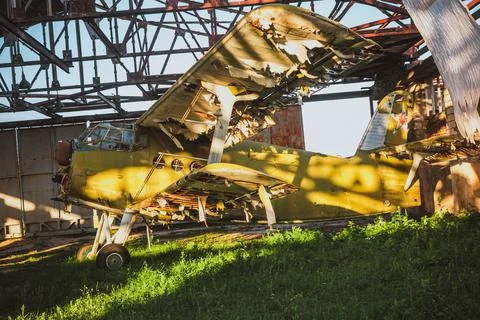 An old abandoned plane Stock Photos